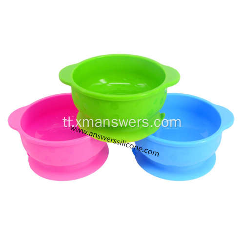 collapsible portable silicon dog food feeding bowl